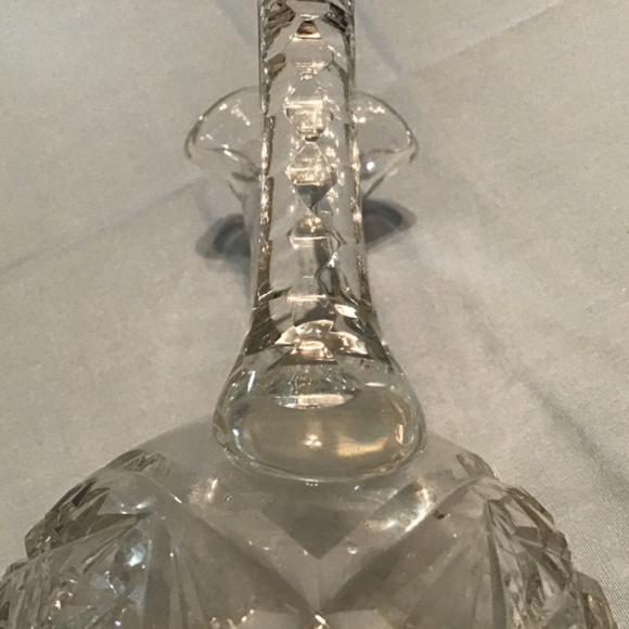 Antique American Brilliant Period ABP Hand Cut Crystal Cruet Decanter - Picture 8 of 12